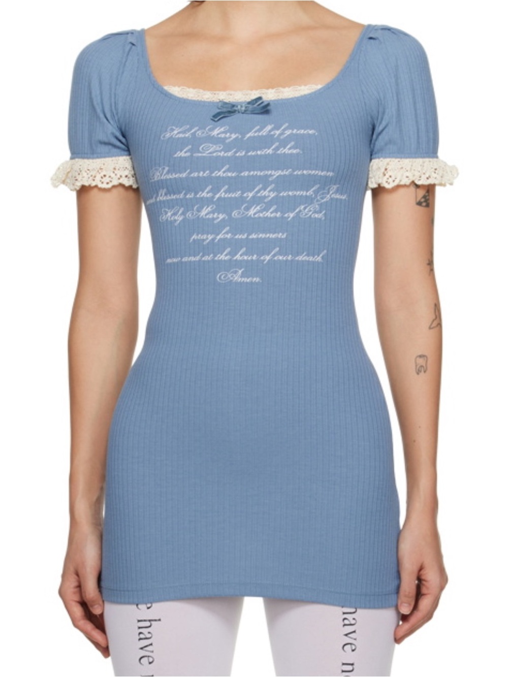 Prayingg Blue Hail Mary Minidress NWT